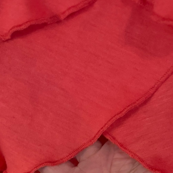 Red Ruffled Women's Top - Picture 3 of 3